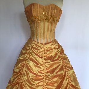 Prom/ Quinseanera Yellow Dress